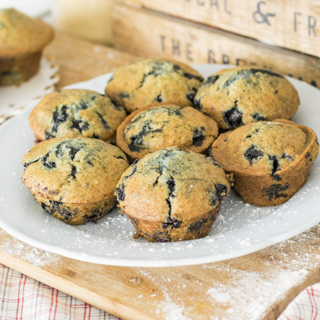 Walnut Blueberry Muffins