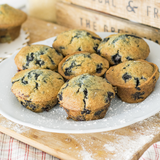 Walnut Blueberry Muffins